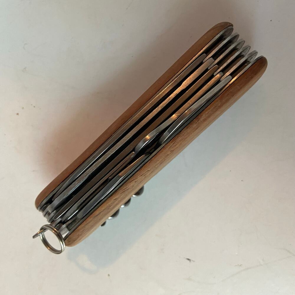 Swiss Type Field Utility Camp Knife Multi Function Tool Army Scout 11 Blades EUC - Picture 7 of 7